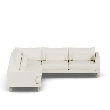 Bredhult sofa - Jump Off White 1954-witgeoliede eiken, hoekbank F - 1898