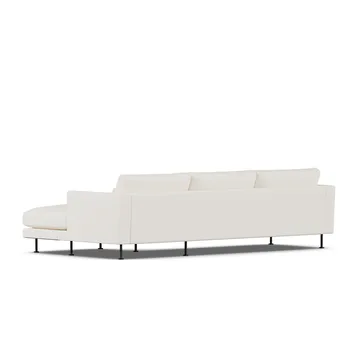 Bredhult sofa - Jump Off White 1954-zwart staal, 2,5-zits C1 - 1898