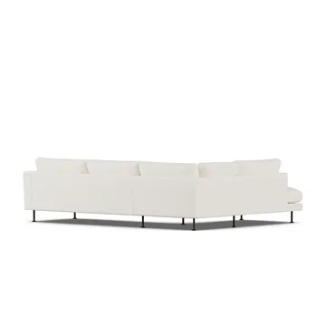 Bredhult sofa - Jump Off White 1954-zwart staal, 3-zits A2 - 1898