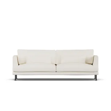Bredhult sofa - Jump Off White 1954-zwart staal, 3-zits - 1898