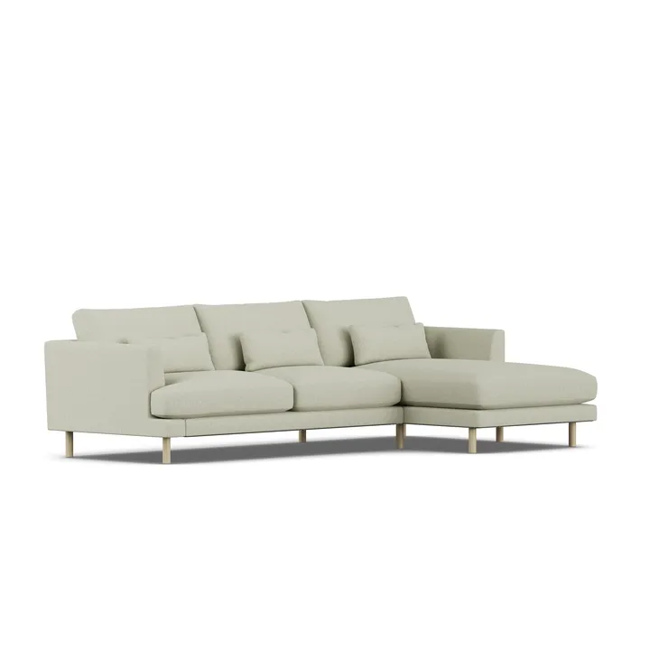Bredhult sofa - Luiza Beige 3981-witgeoliede eiken, 2,5-zits C1 - 1898