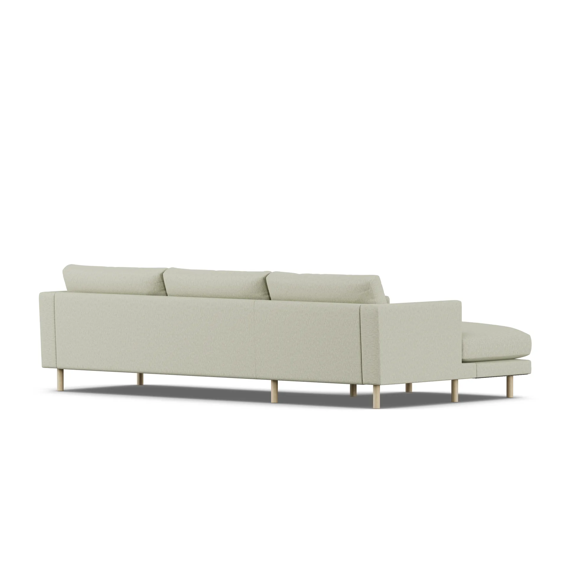 Bredhult sofa, Luiza Beige 3981-witgeoliede eiken, 2,5-zits C2 1898