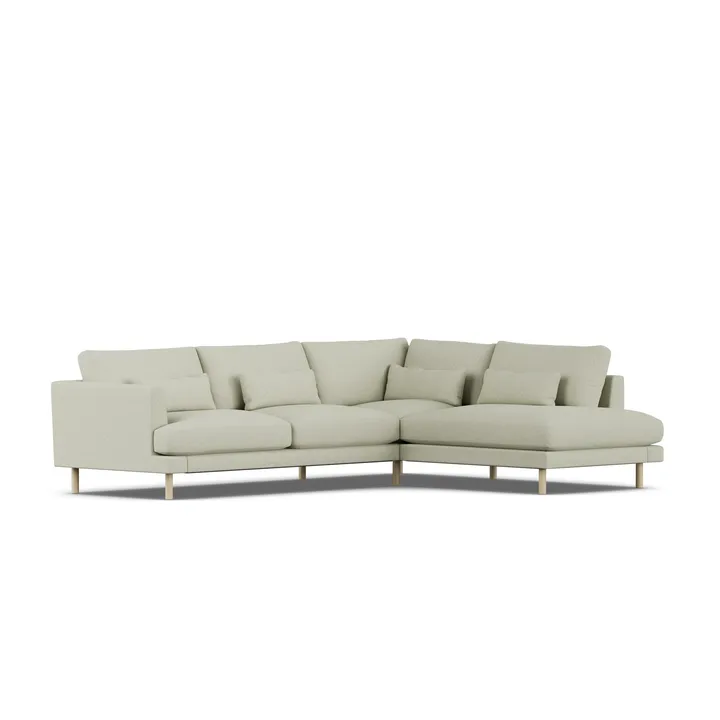 Bredhult sofa - Luiza Beige 3981-witgeoliede eiken, 3-zits A1 - 1898