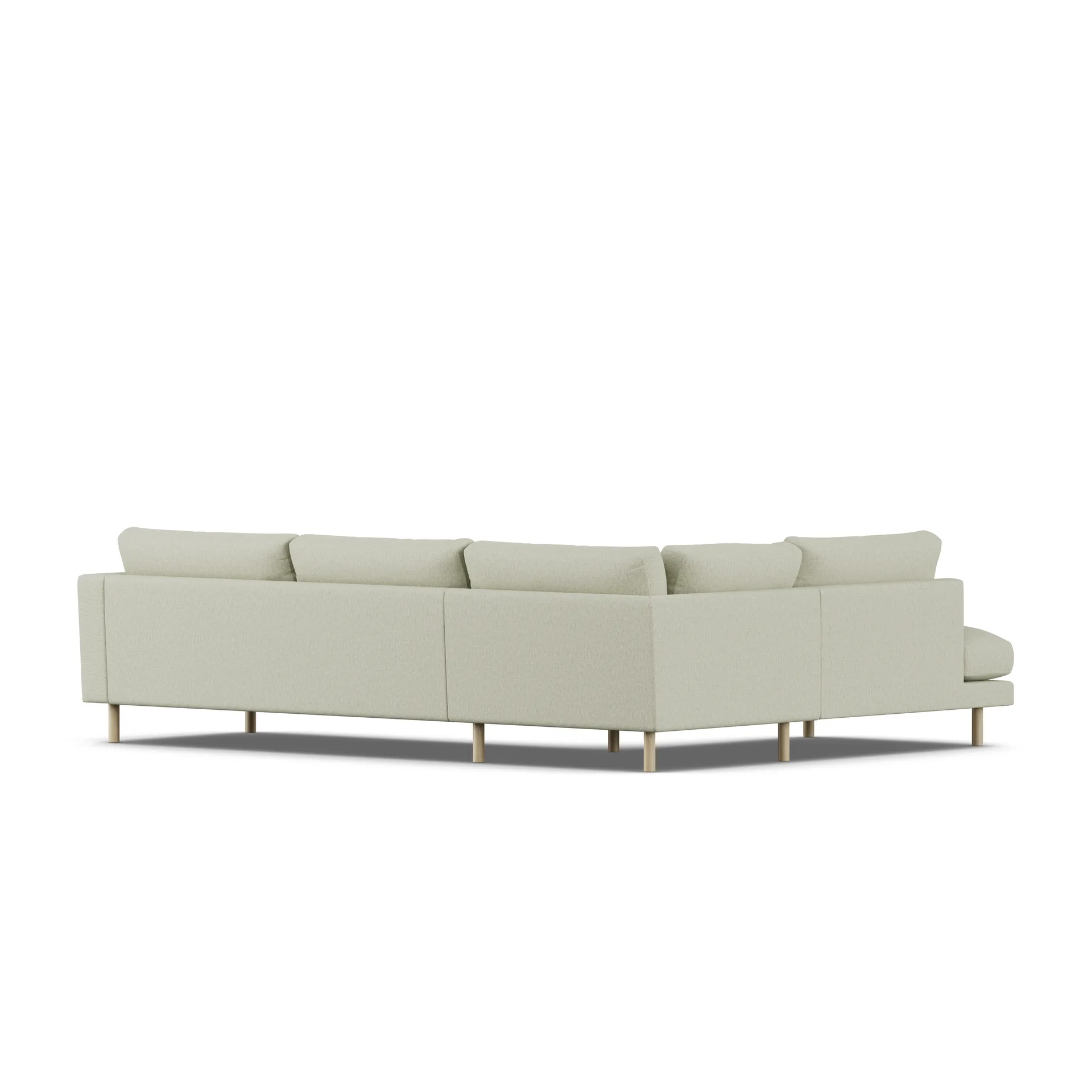 Bredhult sofa, Luiza Beige 3981-witgeoliede eiken, 3-zits A2 1898
