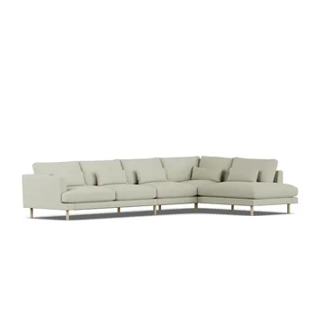 Bredhult sofa - Luiza Beige 3981-witgeoliede eiken, 4-zits B1 - 1898