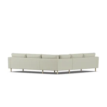 Bredhult sofa - Luiza Beige 3981-witgeoliede eiken, hoekbank F - 1898