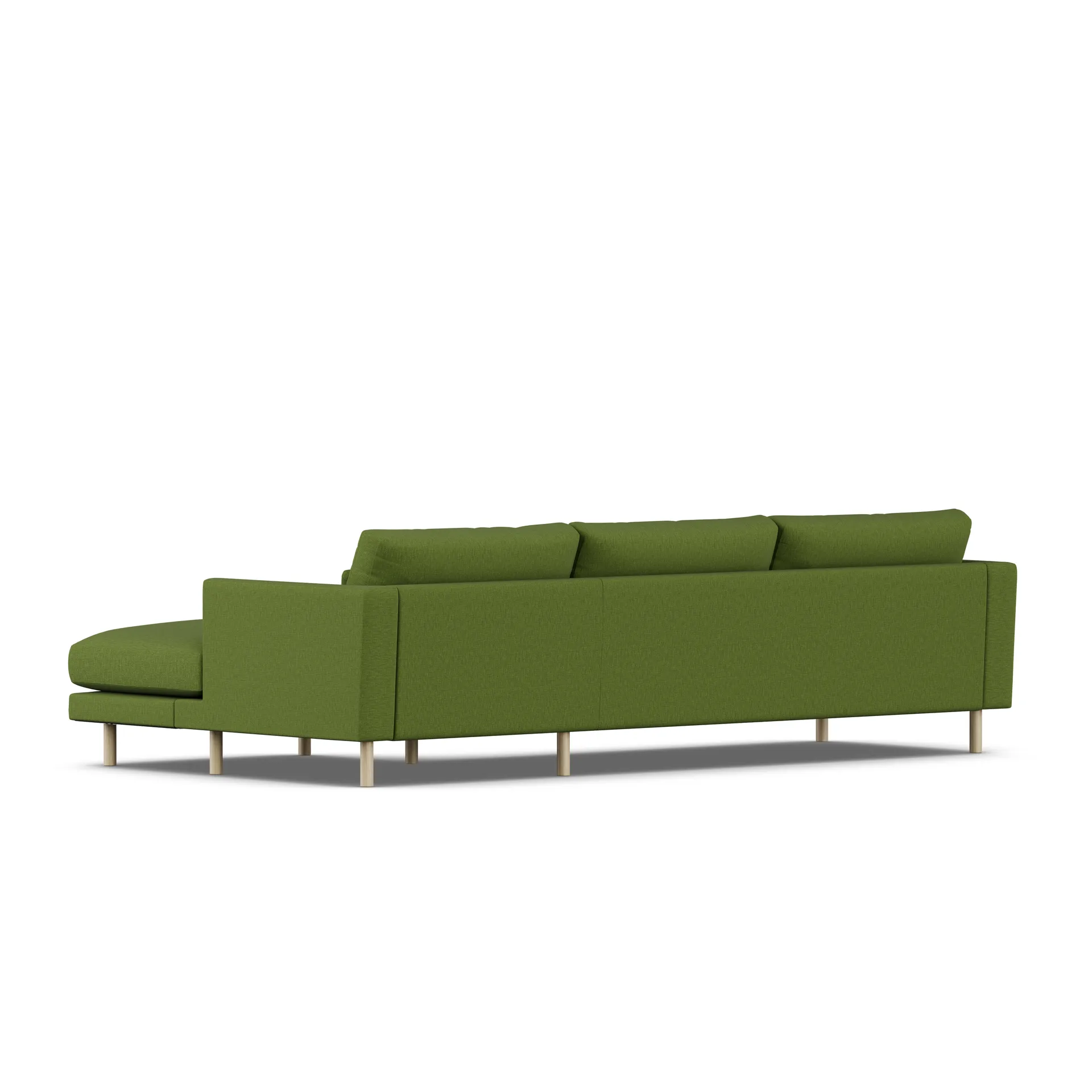 Bredhult sofa, Luiza Green 3975-witgeoliede eiken, 2,5-zits C1 1898
