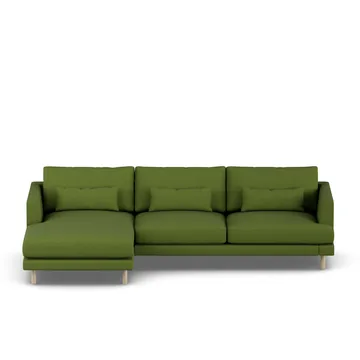 Bredhult sofa - Luiza Green 3975-witgeoliede eiken, 2,5-zits C2 - 1898