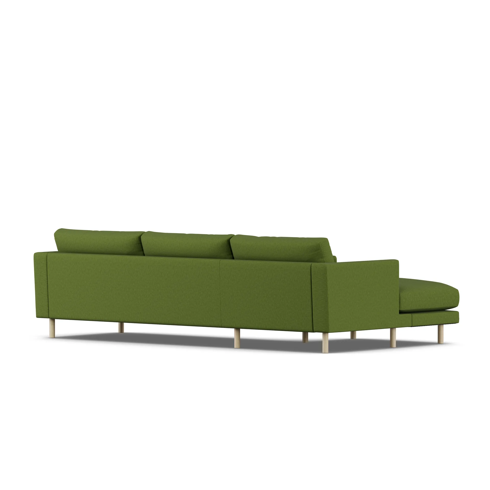 Bredhult sofa, Luiza Green 3975-witgeoliede eiken, 2,5-zits C2 1898