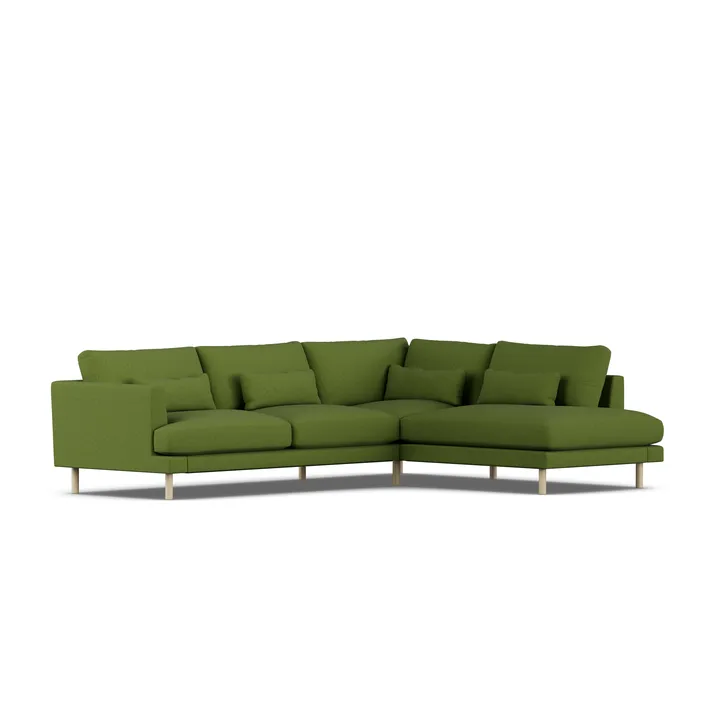 Bredhult sofa - Luiza Green 3975-witgeoliede eiken, 3-zits A1 - 1898