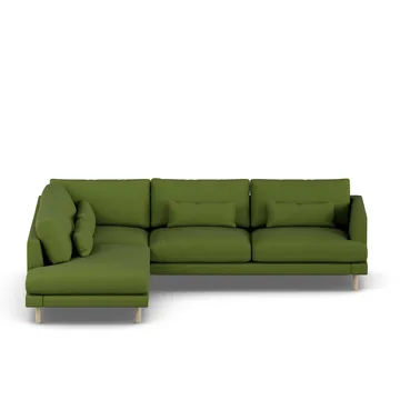 Bredhult sofa - Luiza Green 3975-witgeoliede eiken, 3-zits A2 - 1898