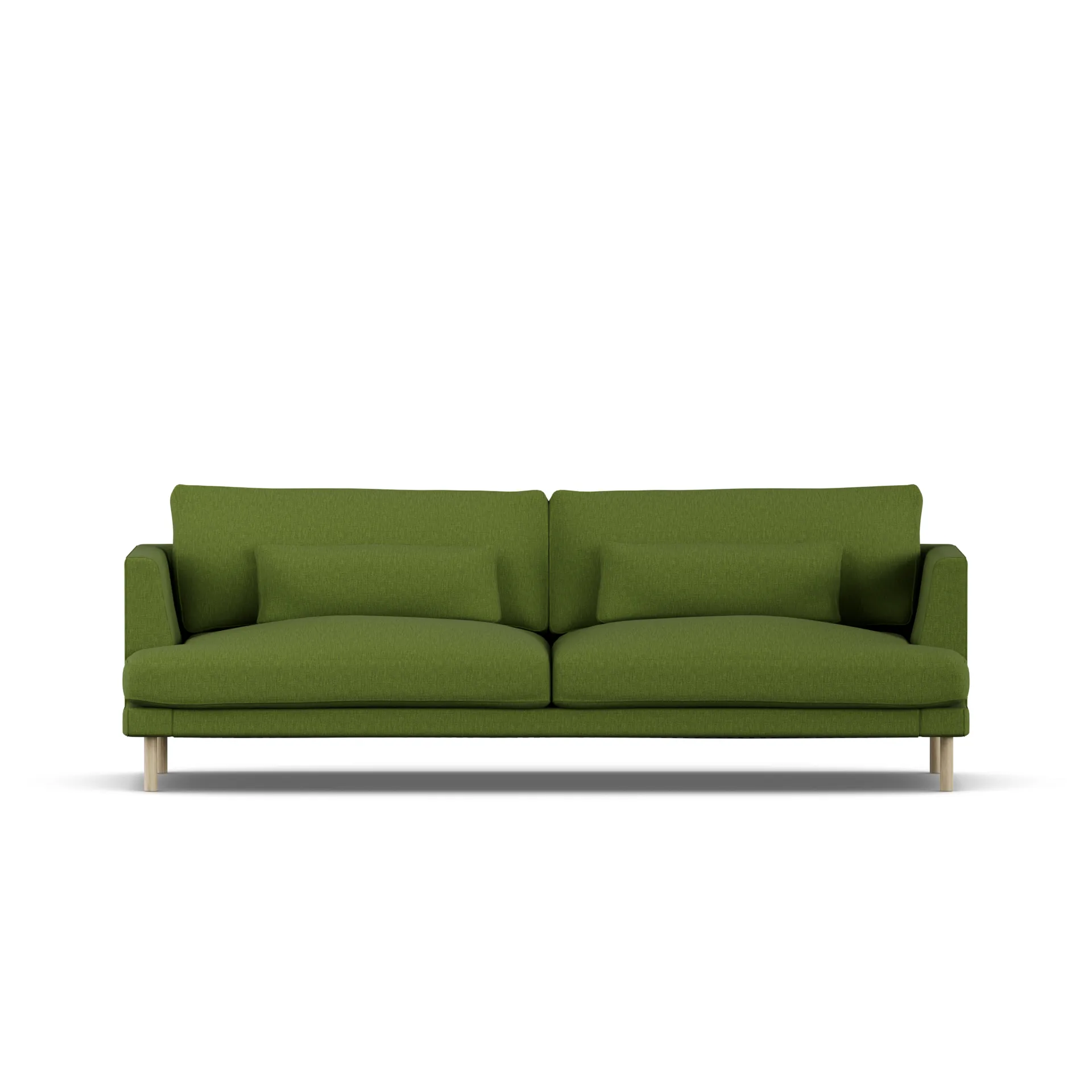 Bredhult sofa, Luiza Green 3975-witgeoliede eiken, 3-zits 1898