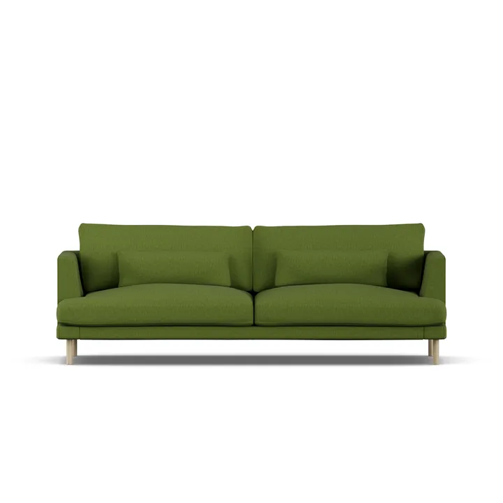 Bredhult sofa - Luiza Green 3975-witgeoliede eiken, 3-zits - 1898