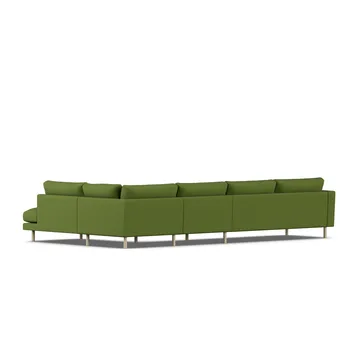 Bredhult sofa - Luiza Green 3975-witgeoliede eiken, 4-zits B1 - 1898