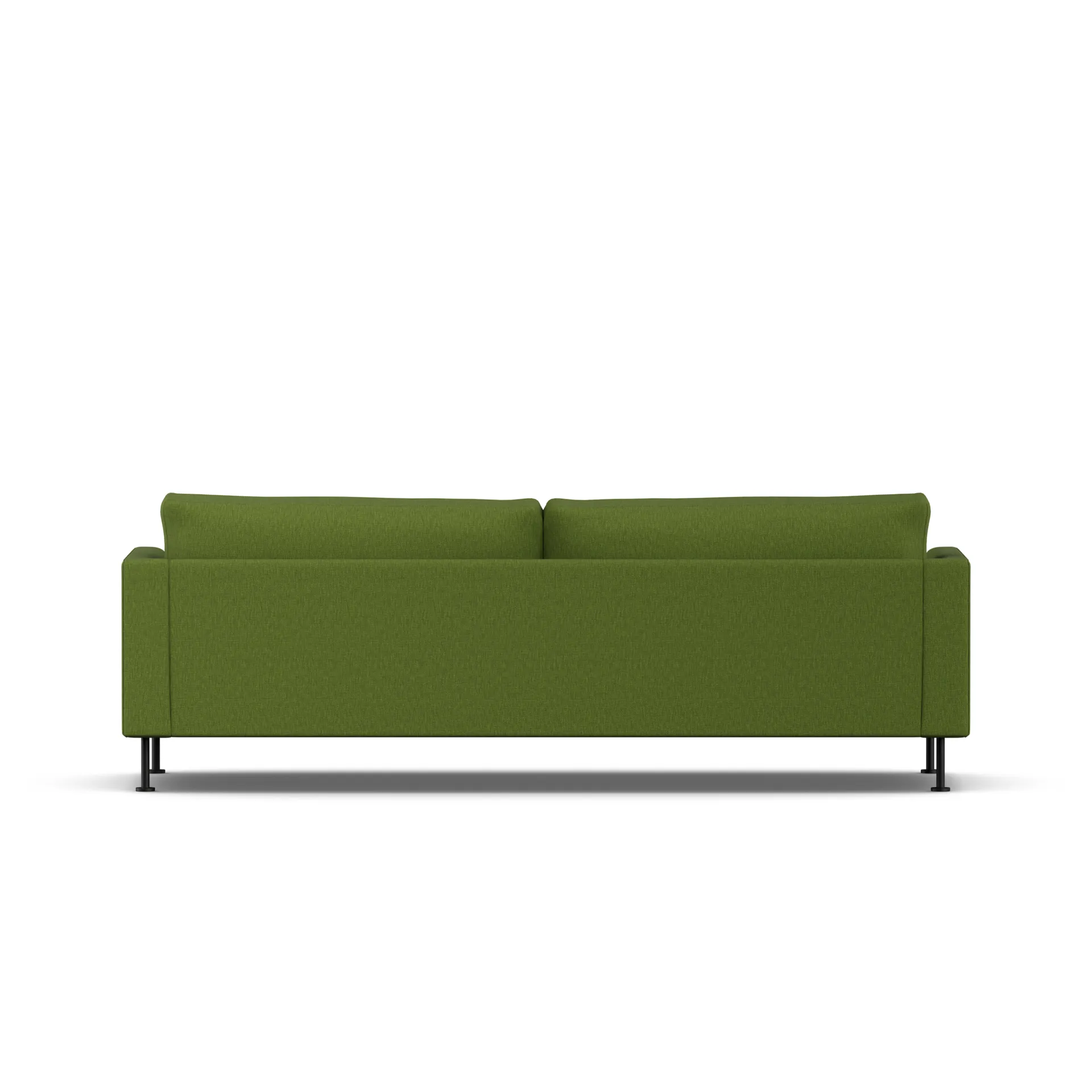 Bredhult sofa, Luiza Green 3975-zwart staal, 3-zits 1898