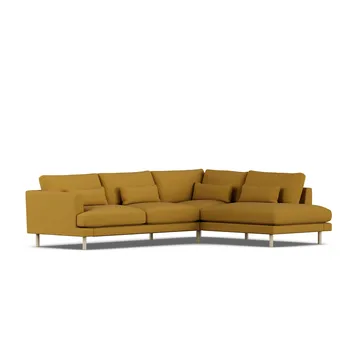 Bredhult sofa - Luiza Mustard 3972-witgeoliede eiken, 3-zits A1 - 1898