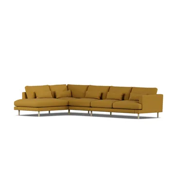Bredhult sofa - Luiza Mustard 3972-witgeoliede eiken, 4-zits B2 - 1898