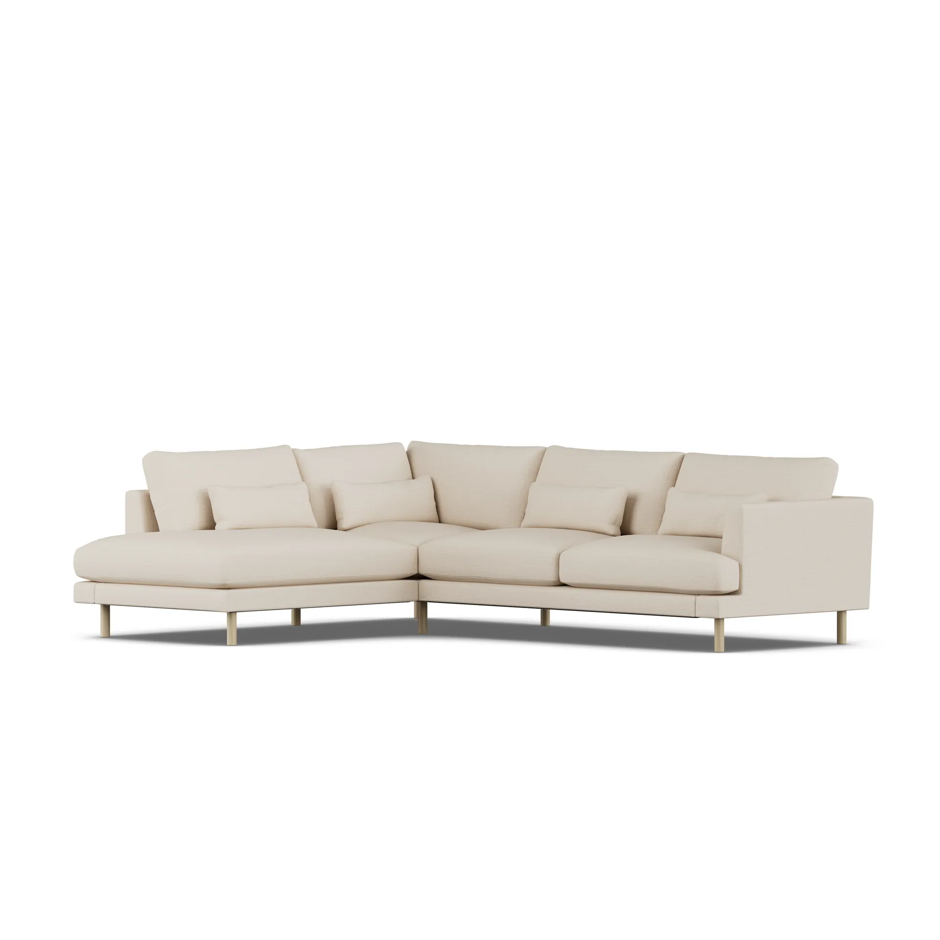 Bredhult sofa, Same Beige 6670-witgeoliede eiken, 3-zits A2 1898