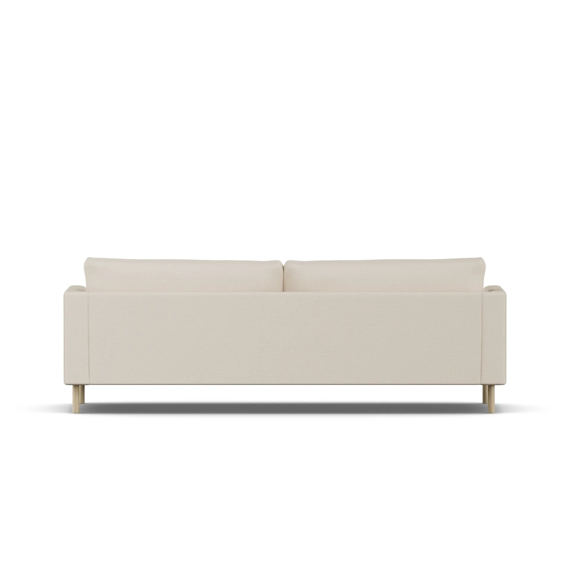 Bredhult sofa, Same Beige 6670-witgeoliede eiken, 3-zits 1898