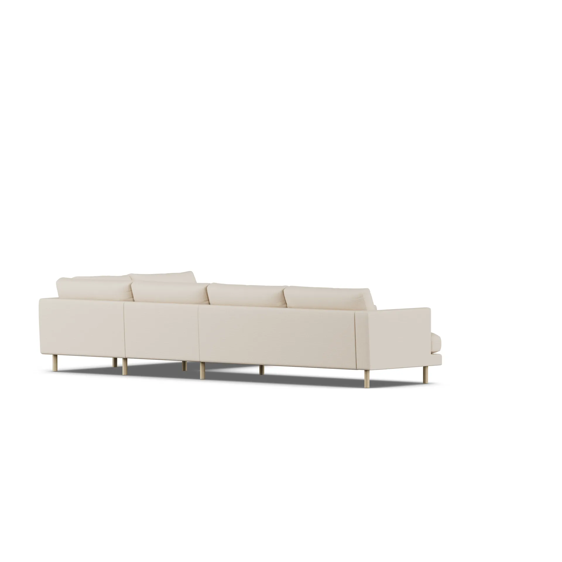Bredhult sofa, Same Beige 6670-witgeoliede eiken, 4-zits B1 1898