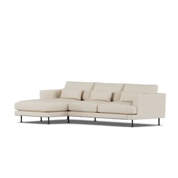 Bredhult sofa - Same Beige 6670-zwart staal, 2,5-zits C2 - 1898