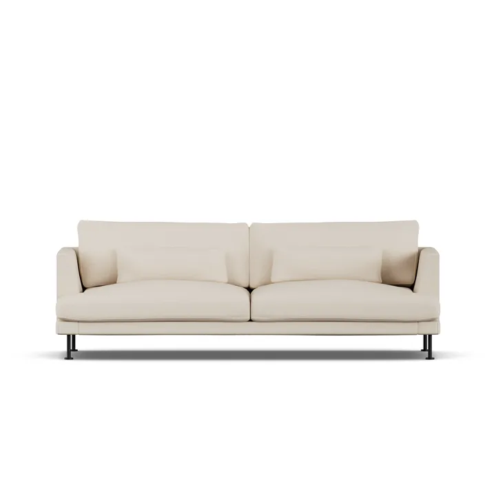 Bredhult sofa - Same Beige 6670-zwart staal, 3-zits - 1898