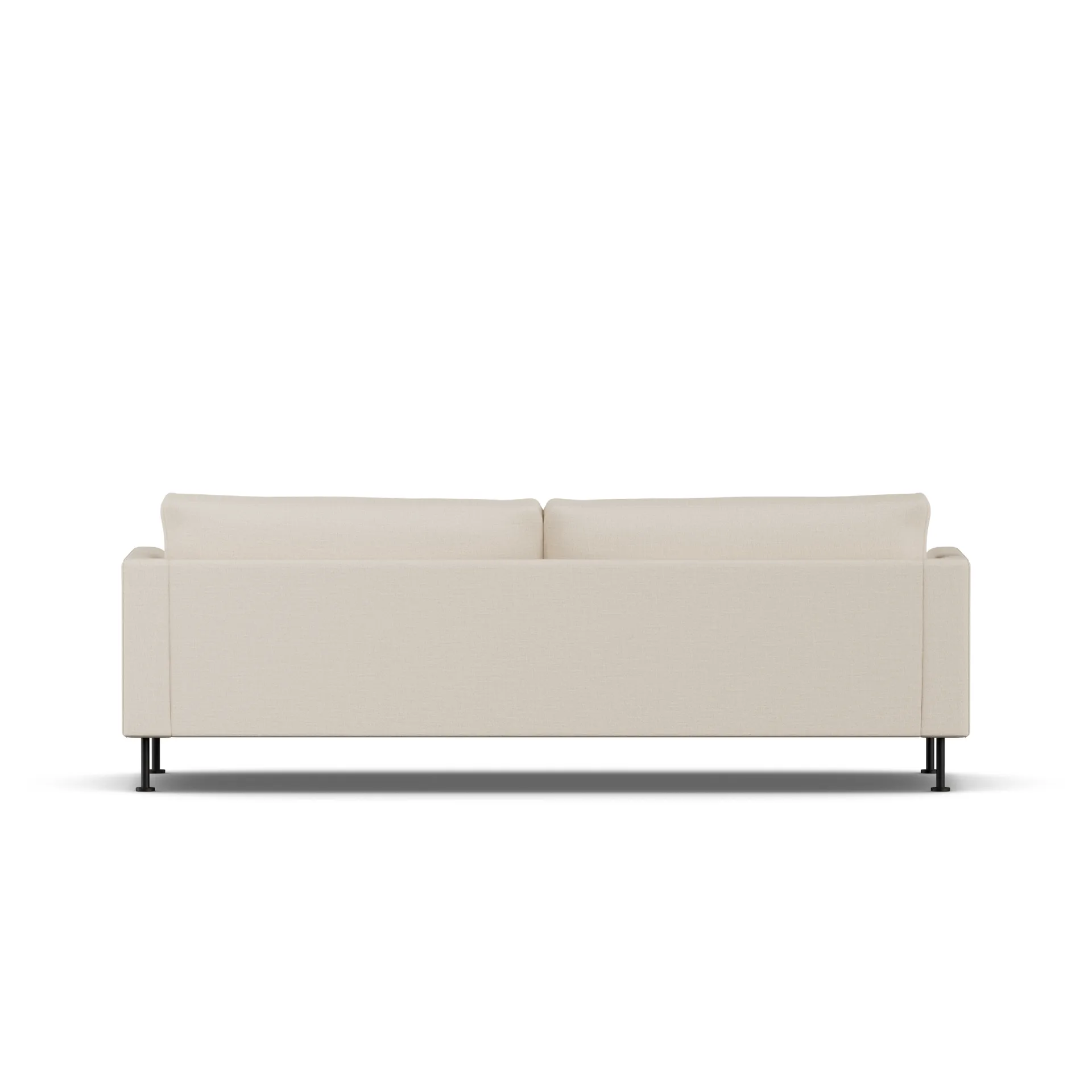 Bredhult sofa, Same Beige 6670-zwart staal, 3-zits 1898