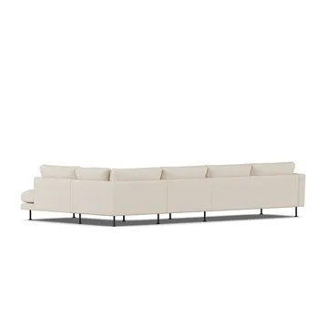 Bredhult sofa - Same Beige 6670-zwart staal, 4-zits B1 - 1898