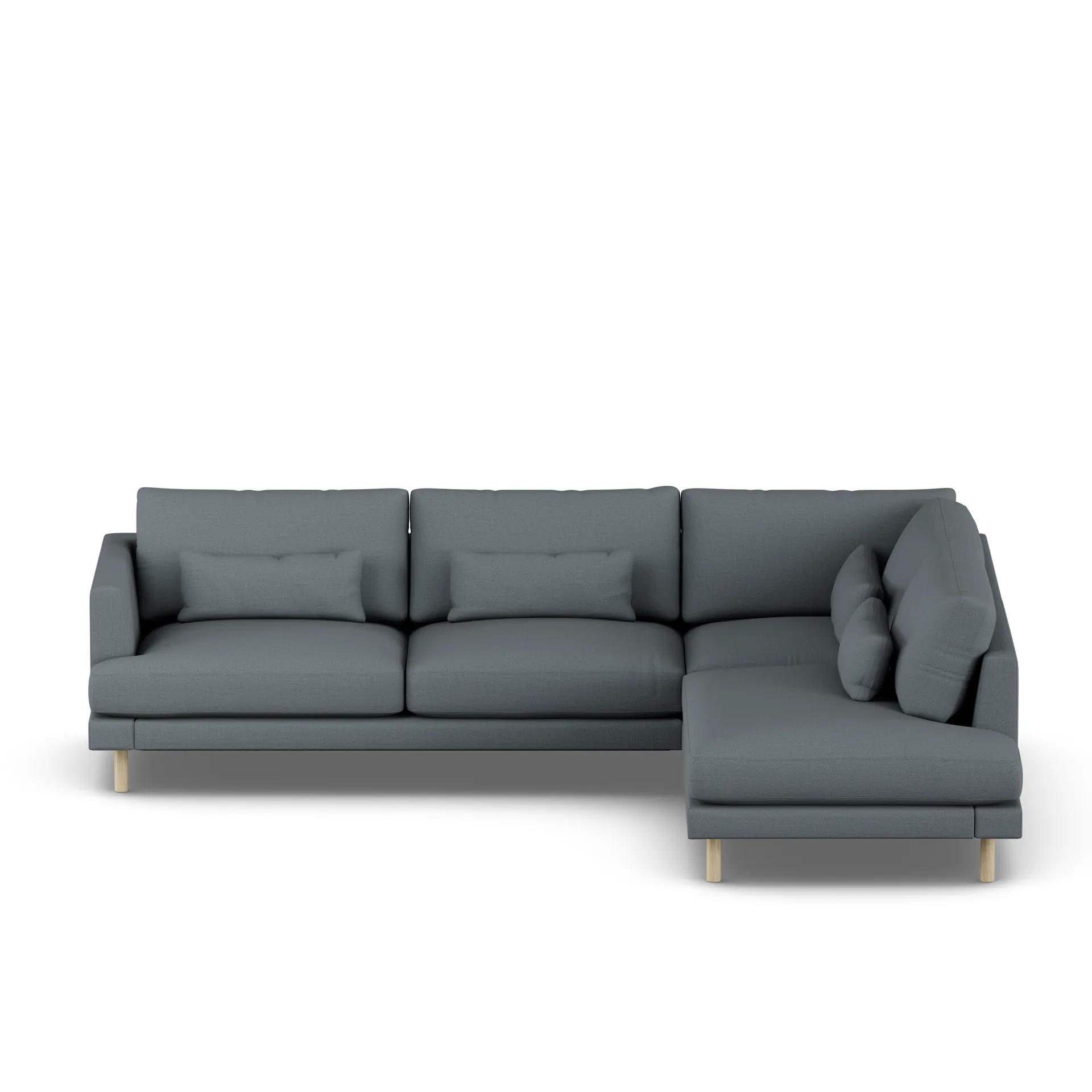 Bredhult sofa, Same Blue 6678-witgeoliede eiken, 3-zits A1 1898