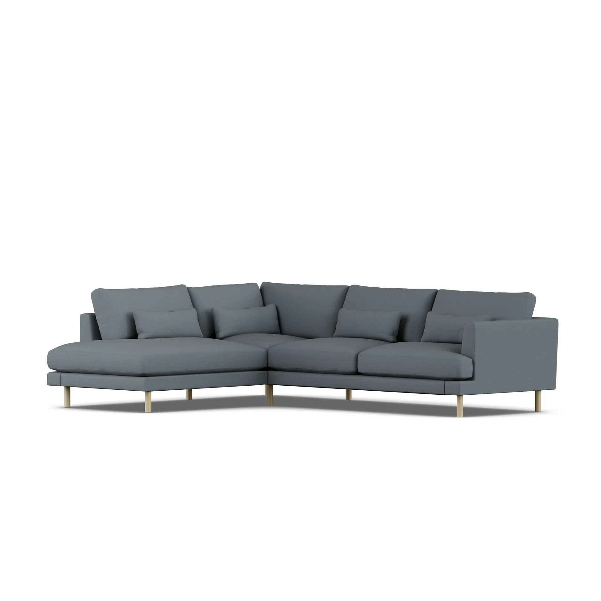 Bredhult sofa, Same Blue 6678-witgeoliede eiken, 3-zits A2 1898