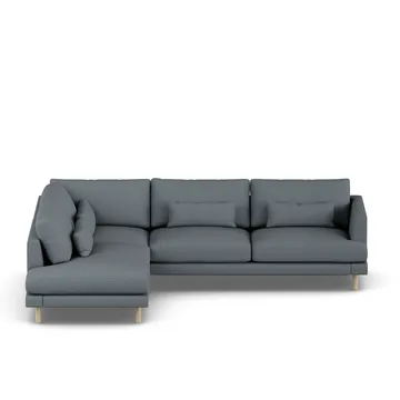 Bredhult sofa - Same Blue 6678-witgeoliede eiken, 3-zits A2 - 1898