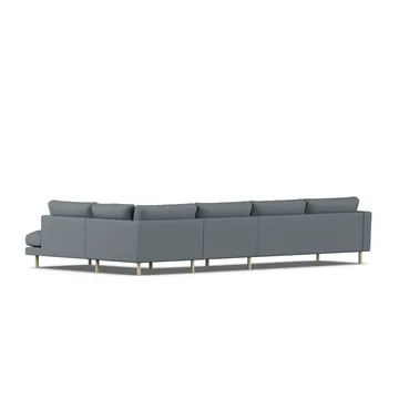 Bredhult sofa - Same Blue 6678-witgeoliede eiken, 4-zits B1 - 1898