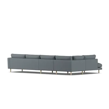 Bredhult sofa - Same Blue 6678-witgeoliede eiken, 4-zits B2 - 1898