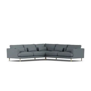 Bredhult sofa - Same Blue 6678-witgeoliede eiken, hoekbank F - 1898