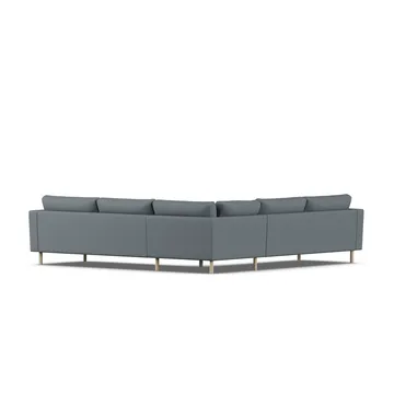 Bredhult sofa - Same Blue 6678-witgeoliede eiken, hoekbank F - 1898