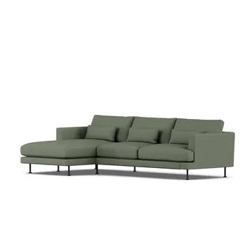 Bredhult sofa - Same Forest 6677-zwart staal, 2,5-zits C2 - 1898