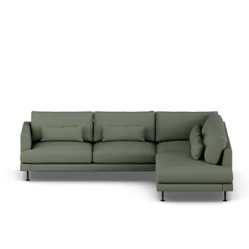 Bredhult sofa - Same Forest 6677-zwart staal, 3-zits A1 - 1898