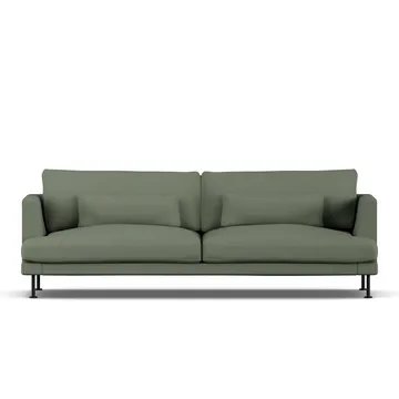Bredhult sofa - Same Forest 6677-zwart staal, 3-zits - 1898