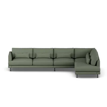 Bredhult sofa - Same Forest 6677-zwart staal, 4-zits B1 - 1898