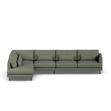 Bredhult sofa - Same Forest 6677-zwart staal, 4-zits B2 - 1898