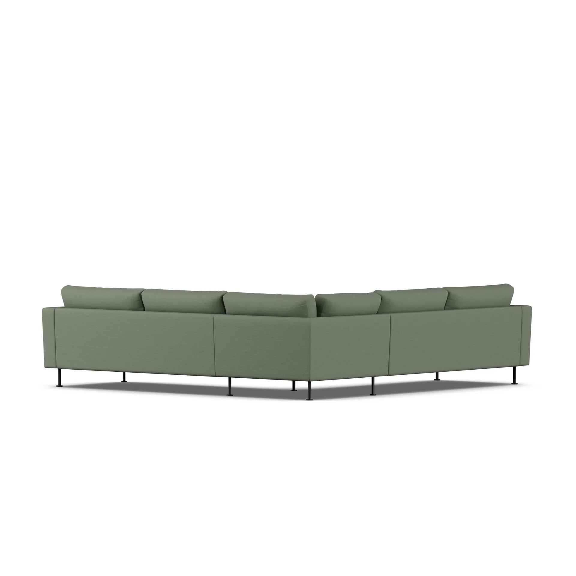 Bredhult sofa, Same Forest 6677-zwart staal, hoekbank F 1898