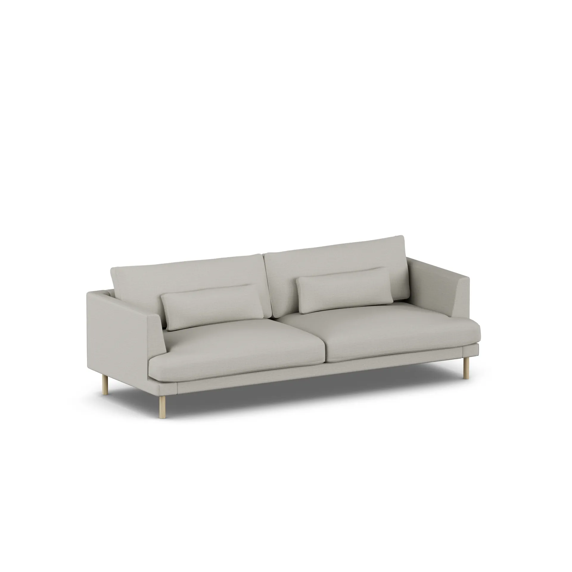 Bredhult sofa, Same Grey 6673-witgeoliede eiken, 3-zits 1898
