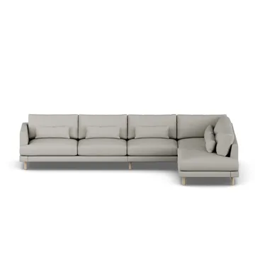 Bredhult sofa - Same Grey 6673-witgeoliede eiken, 4-zits B1 - 1898