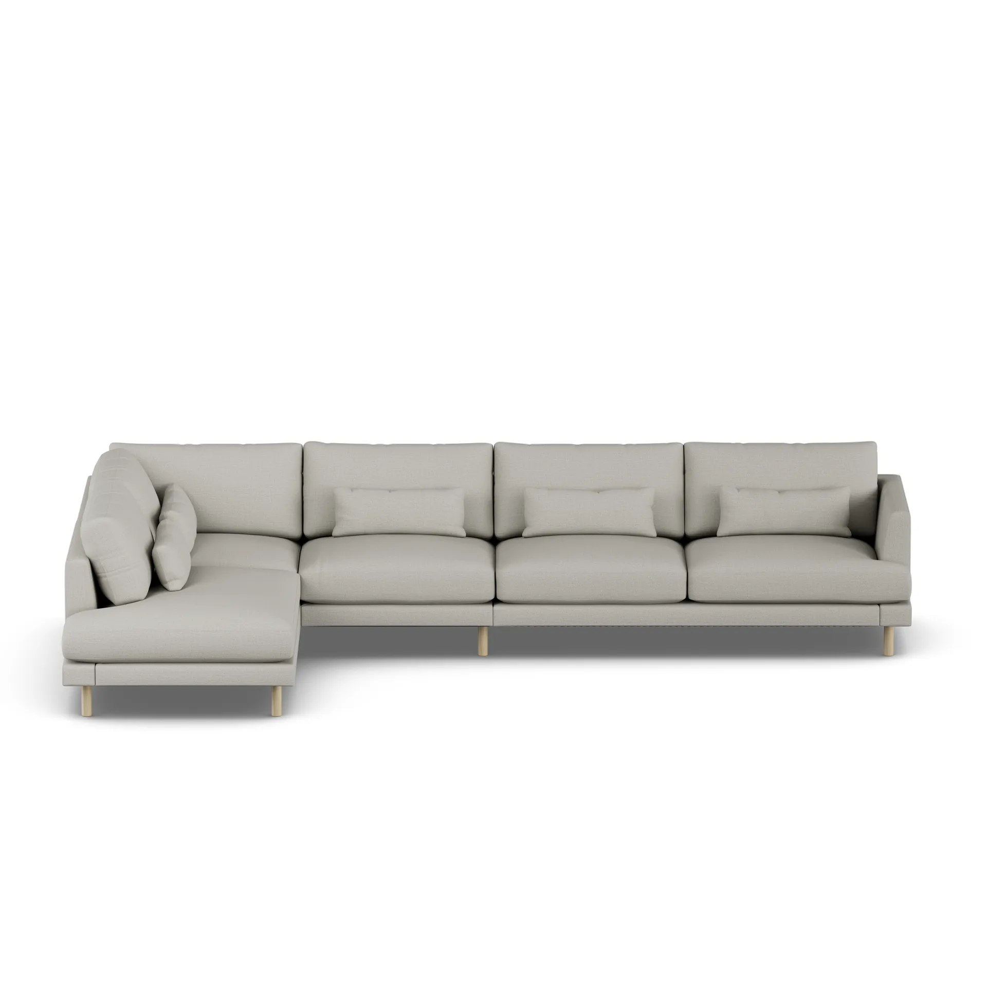 Bredhult sofa, Same Grey 6673-witgeoliede eiken, 4-zits B2 1898