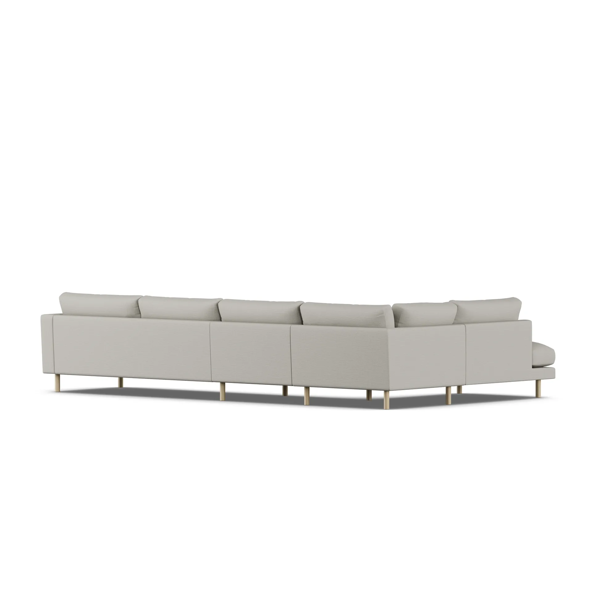 Bredhult sofa, Same Grey 6673-witgeoliede eiken, 4-zits B2 1898
