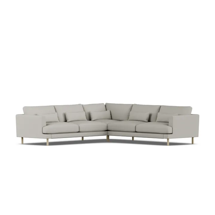 Bredhult sofa - Same Grey 6673-witgeoliede eiken, hoekbank F - 1898