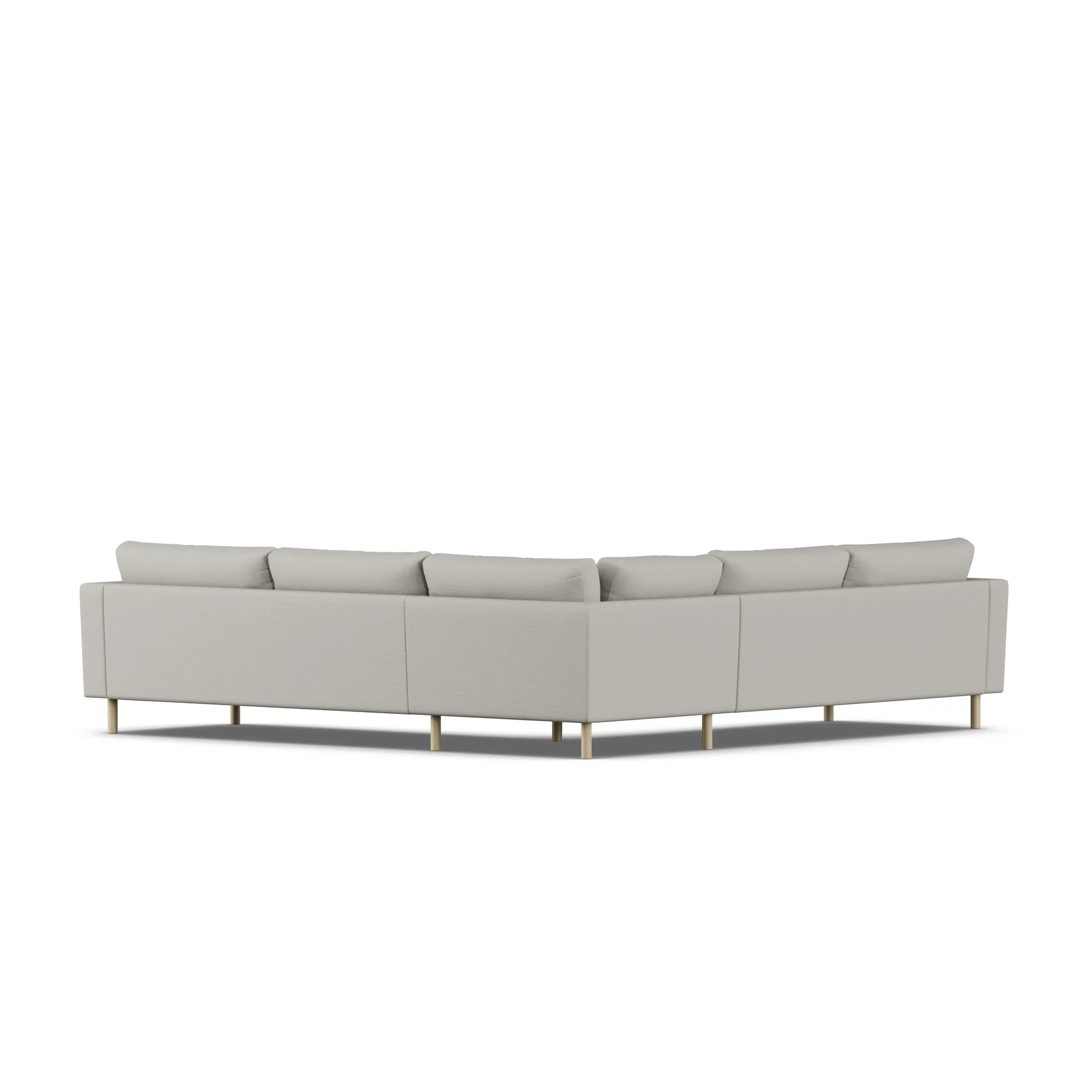 Bredhult sofa, Same Grey 6673-witgeoliede eiken, hoekbank F 1898