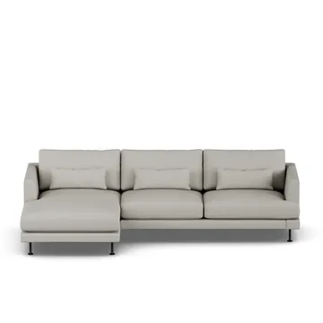 Bredhult sofa - Same Grey 6673-zwart staal, 2,5-zits C2 - 1898