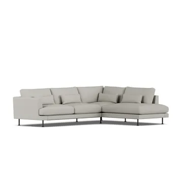 Bredhult sofa - Same Grey 6673-zwart staal, 3-zits A1 - 1898