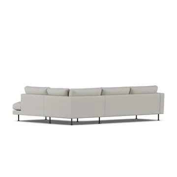 Bredhult sofa - Same Grey 6673-zwart staal, 3-zits A1 - 1898